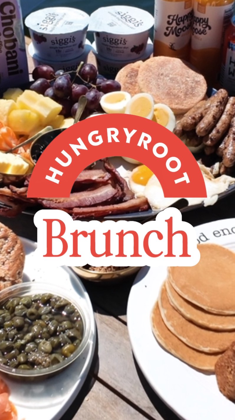 Instagram post by @ericlovescooking for Hopwtr. Caption reads: @hungryroot brunch for the win!

This spread only....