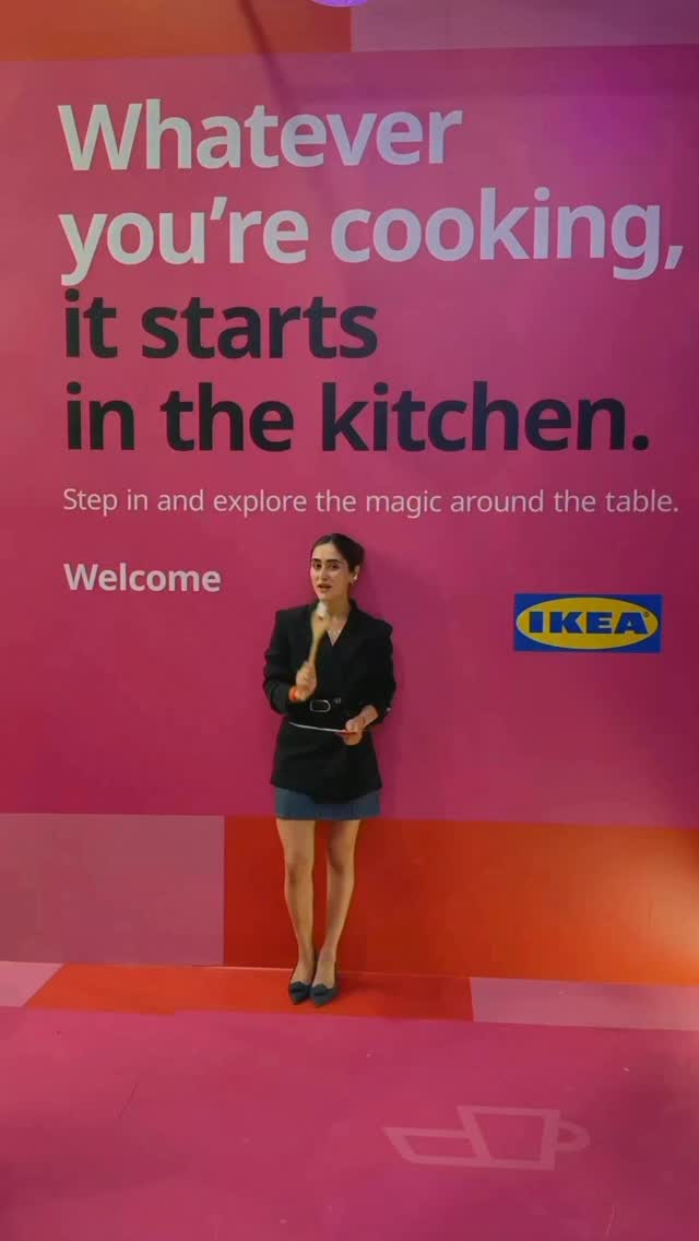 Instagram post by @hustlerani for IKEA. Caption reads: Get ready to hear some kitchen hot takes, icks and....