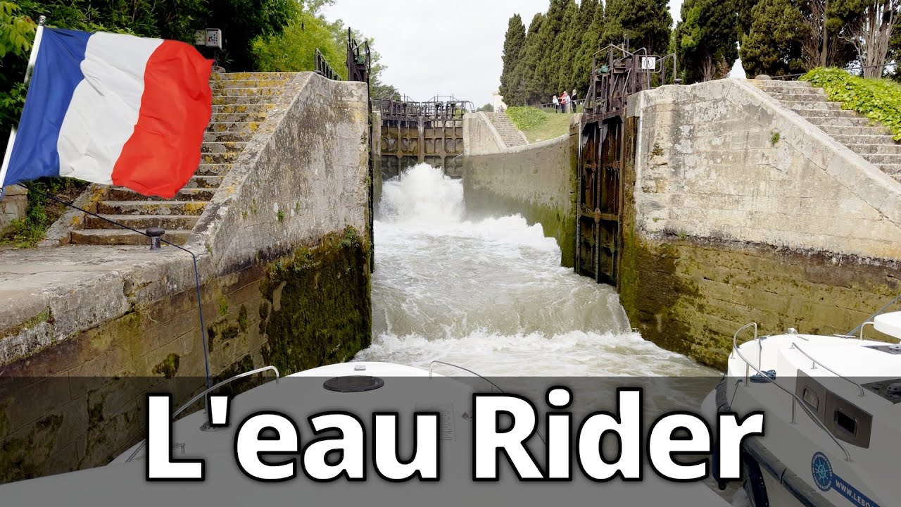 YouTube post by @CruisingTheCut for Saily. Caption reads: 372. The scariest lock flight in France! (Canal du....