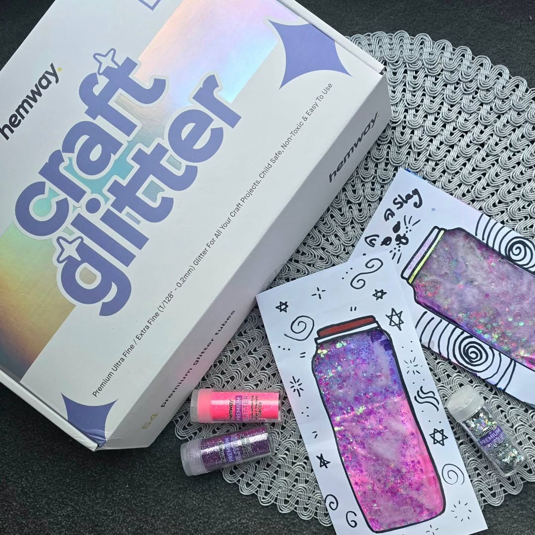 Instagram post by @craftymumofgirls for Netmums. Caption reads: AD | Glitter We've been sent the most amazing....