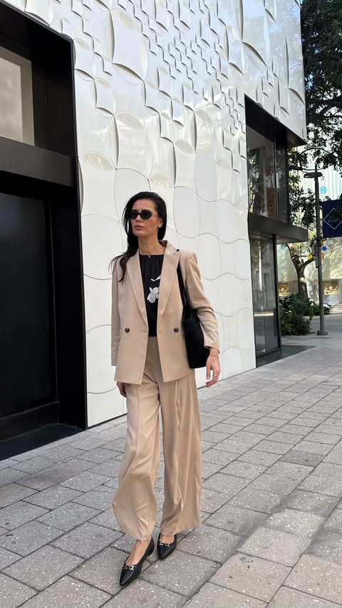 Instagram post by @ivanakorda for Ann Taylor. Caption reads: / slowly transitioning into spring with @anntaylor....