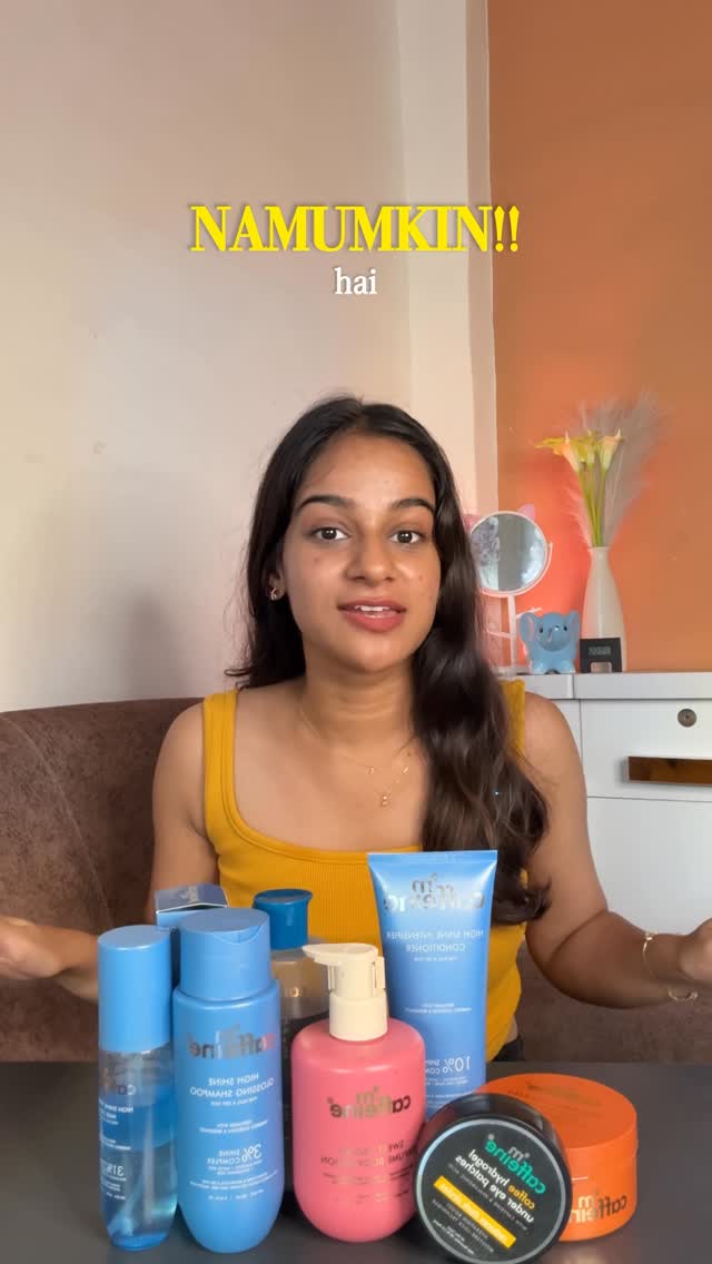 Instagram post by @thatmarwadigurl_ for MCaffeine. Caption reads: Buy 3 @999 #Mcaffine #ad.