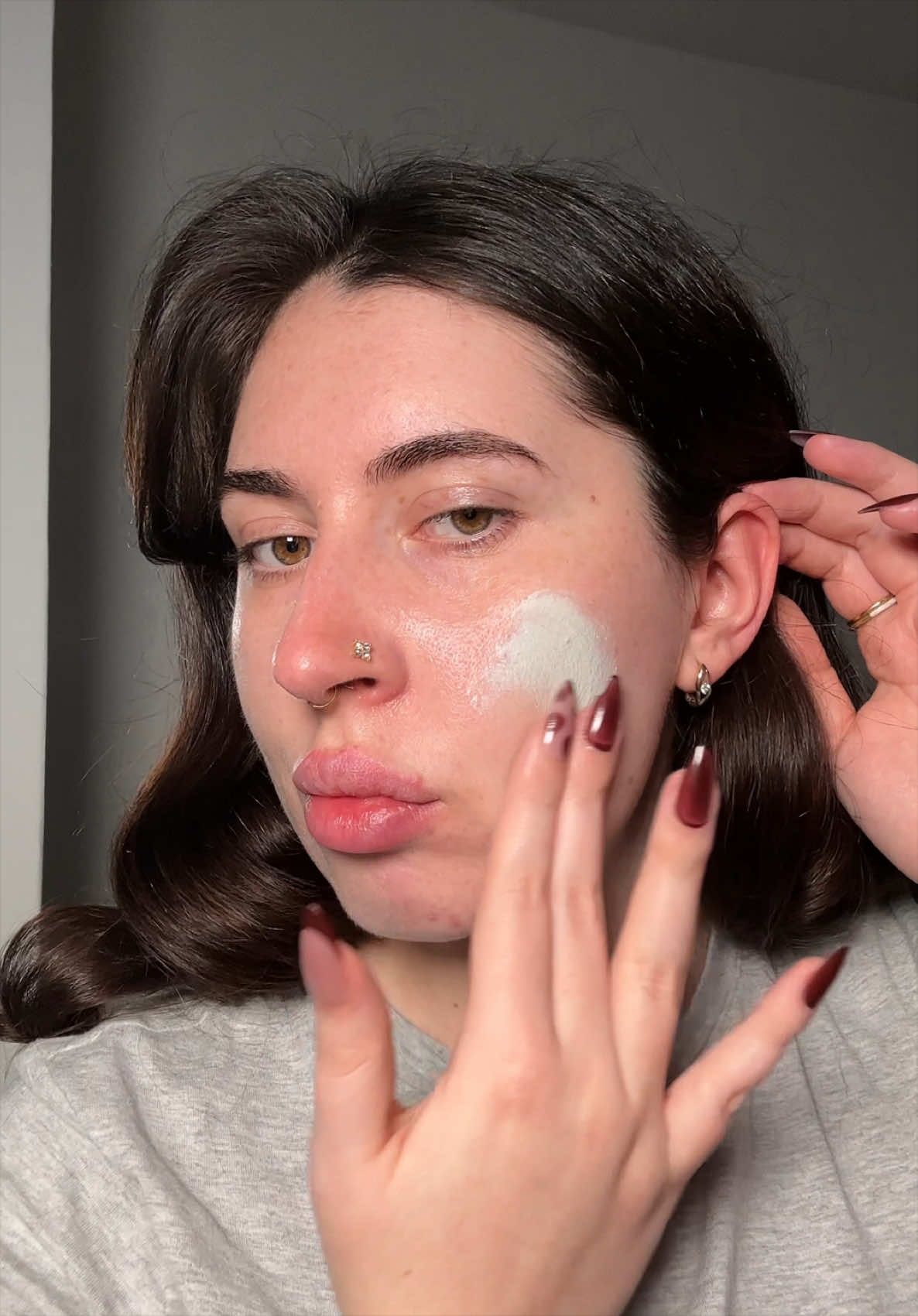 TikTok post by @glowanatalia_ for Niche Beauty Lab. Caption reads: (gifted by Niche Beauty Lab) I’m actually so....