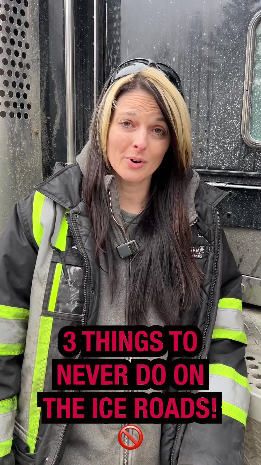 TikTok post by @originalproductions for HISTORY. Caption reads: Take it from them! Ice Road Truckers is new....