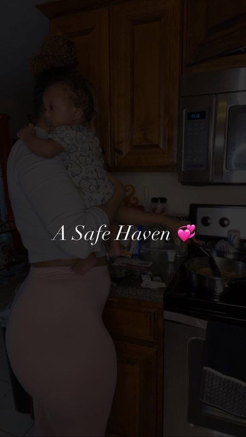 Instagram post by @iamtiffanylatrice for Peanut App. Caption reads: After I first had my son some nights felt like I....