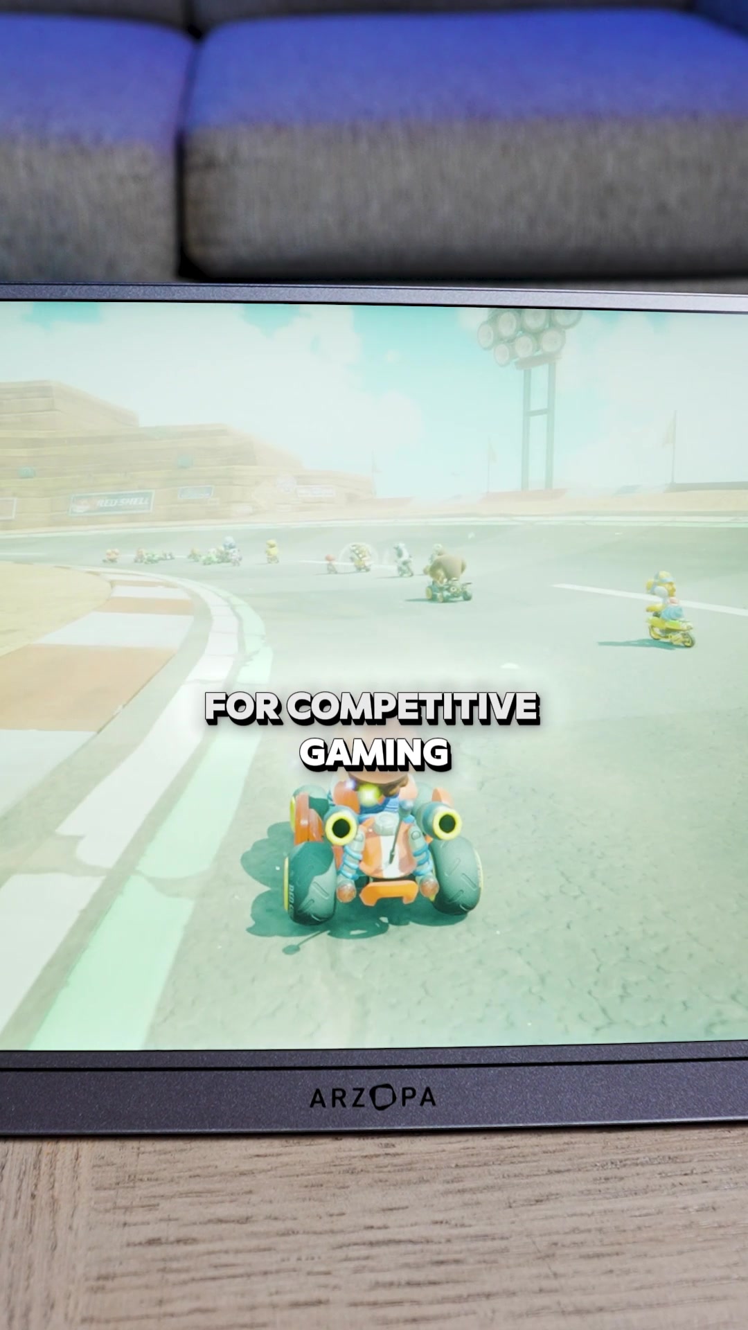 TikTok post by @eyegameuwatch for ARZOPA. Caption reads: Level up your setup with ARZOPA @ARZOPA #arzopa....