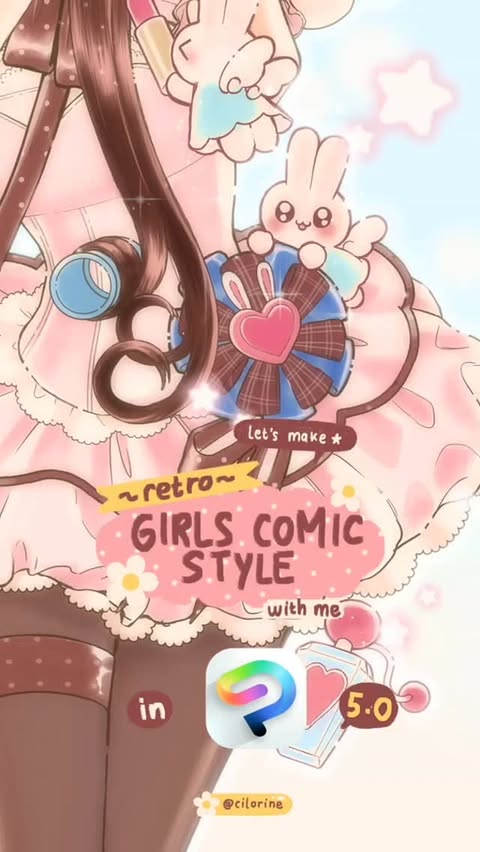 Instagram post by @cilorine for Clip Studio Paint. Caption reads: [...] free trialnya dulu: Terima kasih Clip Studio....