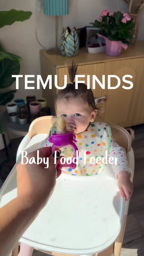 Instagram post by an influencer for Temu. Caption reads: One of my favorite TEMU baby finds 🤍 Easy to use,....