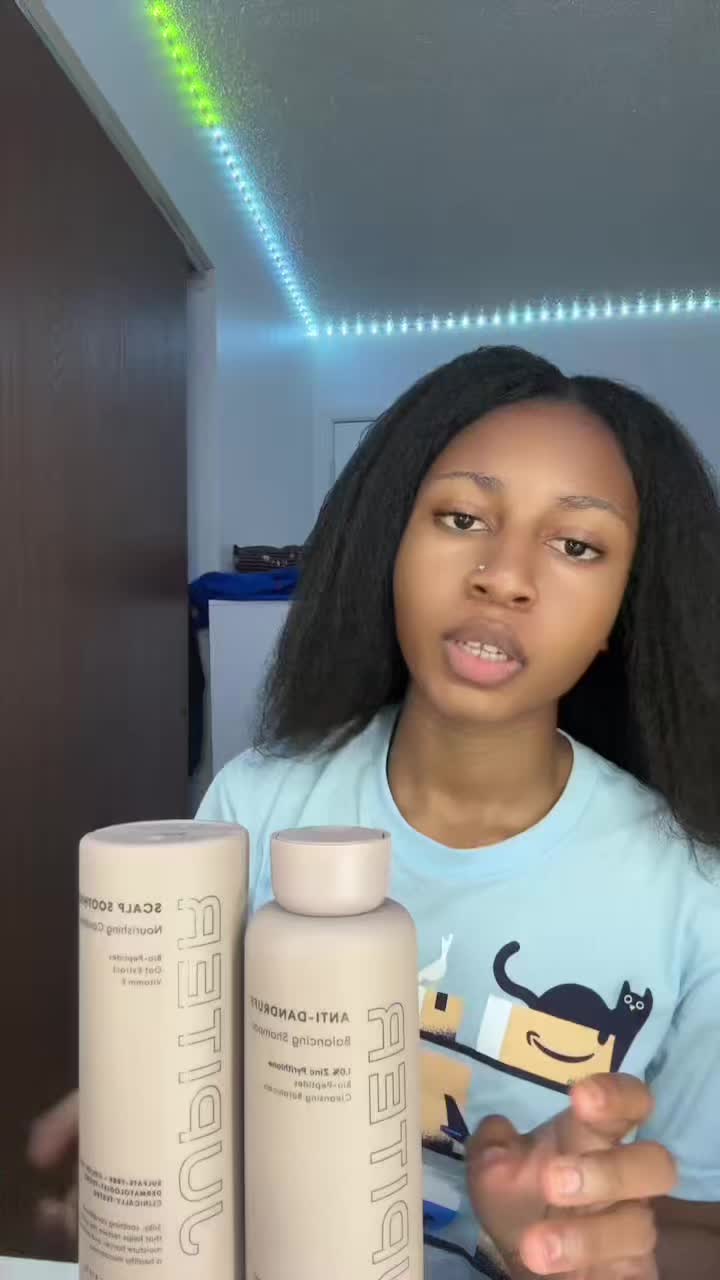 TikTok post by @thereza.d for Jupiter. Caption reads: @Jupiter #dryscalp #dandruffshampoo #jupiterhair....