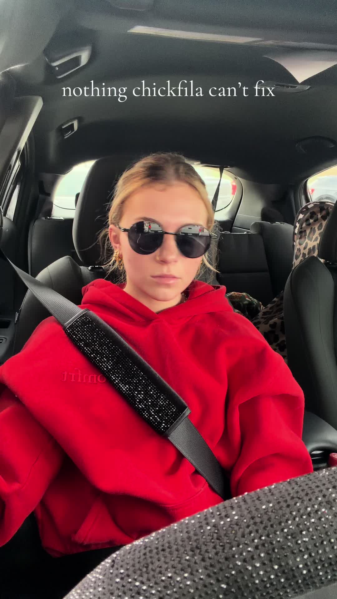 TikTok post by @brianalevii for Chick-fil-A. Caption reads: chickfila should sponsor me fr @Chick-fil-A  [...].