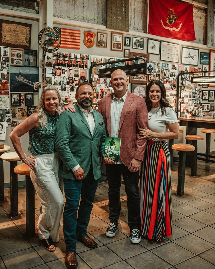 Instagram post by @jackstewartbooks for Vortex Optics. Caption reads: Had an amazing time at my official book release....