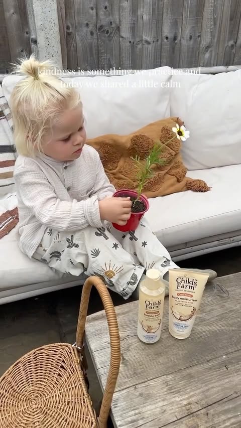 Instagram post by @tillyjaynek for Childs Farm. Caption reads: [...] activity with the help of the @childsfarm....