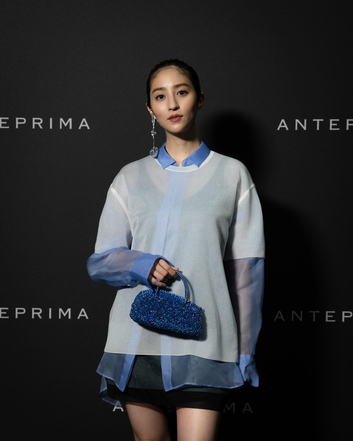 Instagram post by @akanehotta for Anteprima. Caption reads: ANTEPRIMAさんにご招待いただき、初めてのMilano....