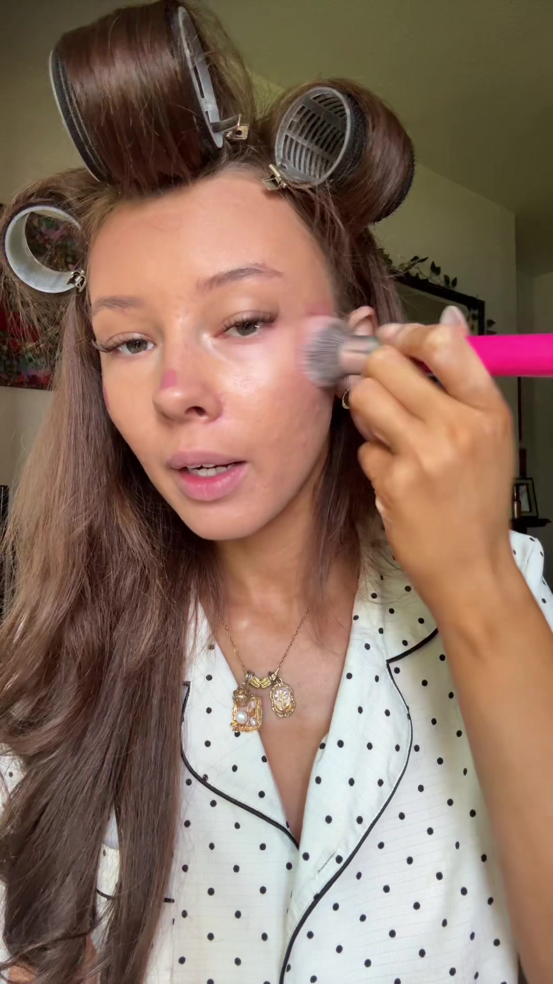 TikTok post by @tylabeausmith for Meroda Cosmetics. Caption reads: testing a blush from @Meroda Cosmetics SHADE-....