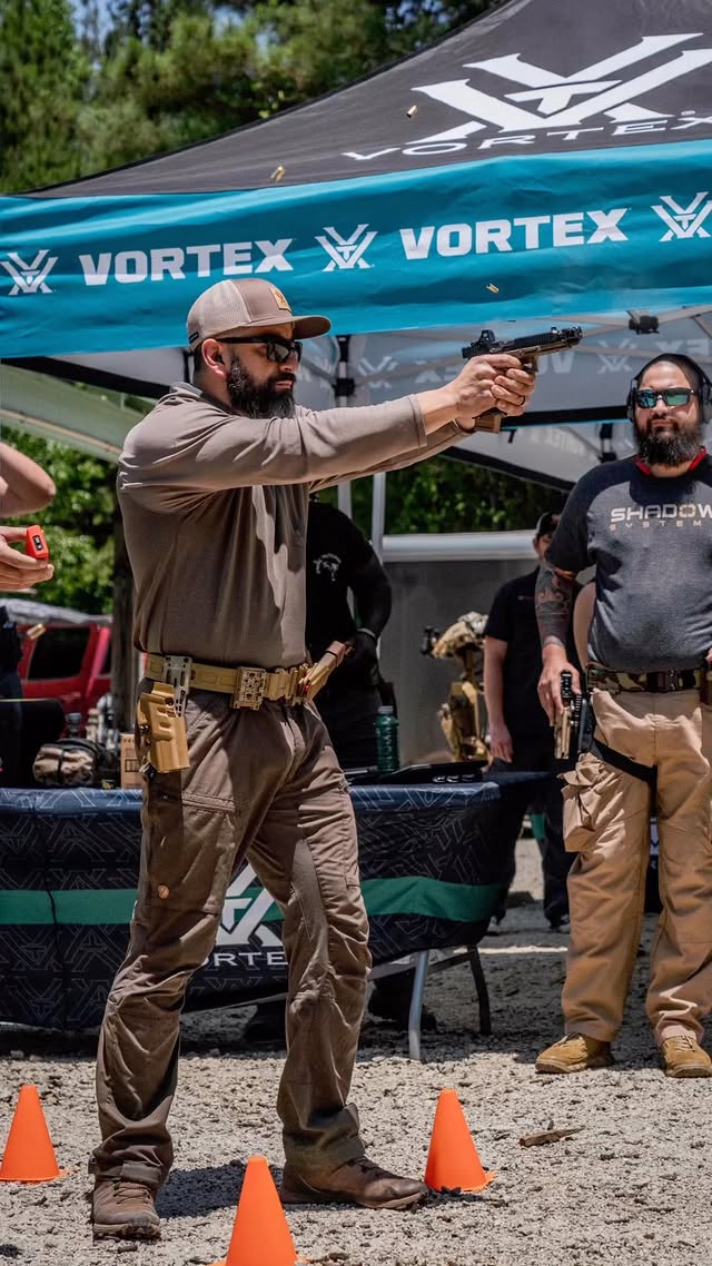 Instagram post by @youngbuckdave for Vortex Optics. Caption reads: [...] This was a series of shots from the....