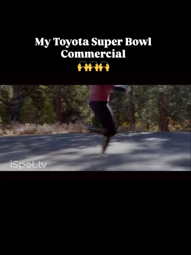 Instagram post by @amypurdygurl for Toyota. Caption reads: [...] life. My 2015 SuperBowl Commercial with....