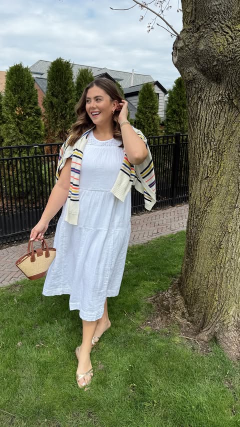 Instagram post by @caralynmirand for Lane Bryant. Caption reads: [...] dresses worth wearing on repeat from....