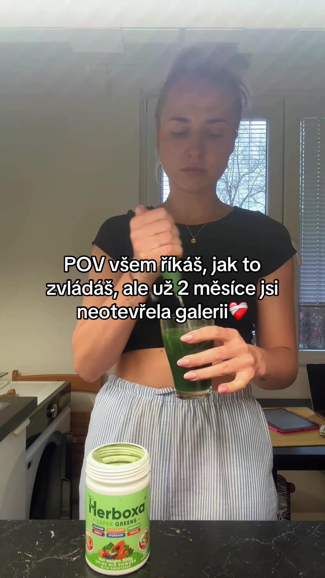 TikTok post by @simona_mal for Herboxa. Caption reads: 👦🏼👦🏼❤️‍🩹#exaupair#aupairinamerica#hostfamily#....