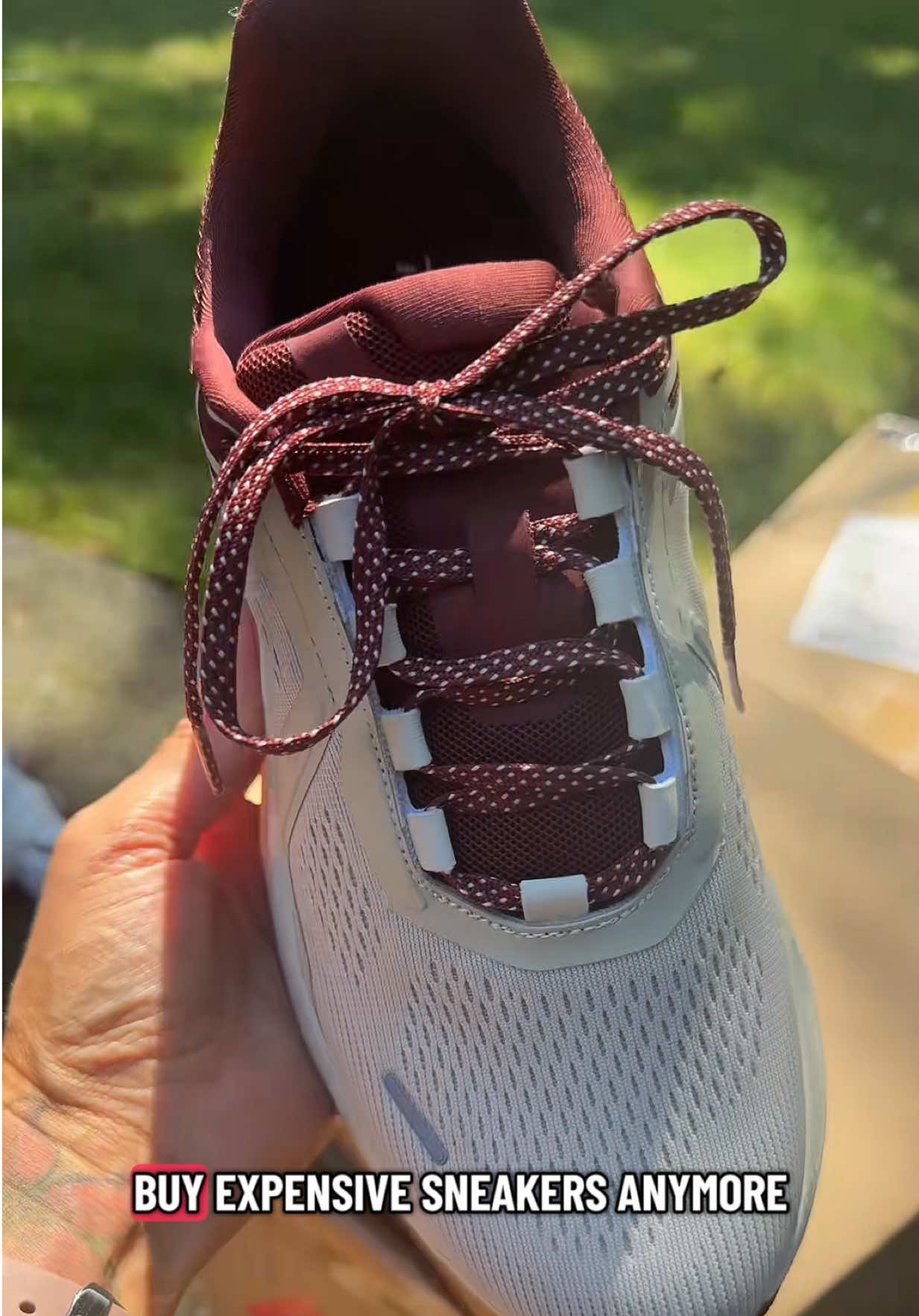 TikTok post by @the_rachel_review for Allswifit. Caption reads: LOVE THESE @ALLSWIFIT #allswifit #fallsneakers....