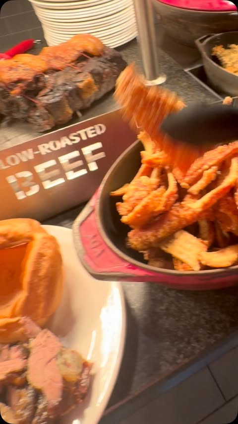 Instagram post by @jimladofficial for Toby Carvery. Caption reads: Toby Carvery for us today!! Busy week so I treated....