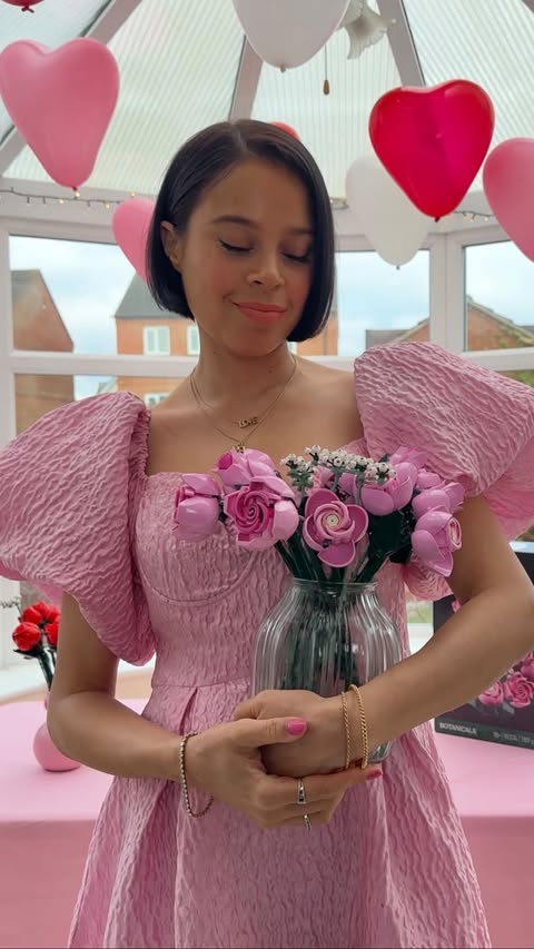 Instagram post by @catlpatterson for LEGO. Caption reads: Ad. Who would you give these LEGO® Botanicals....