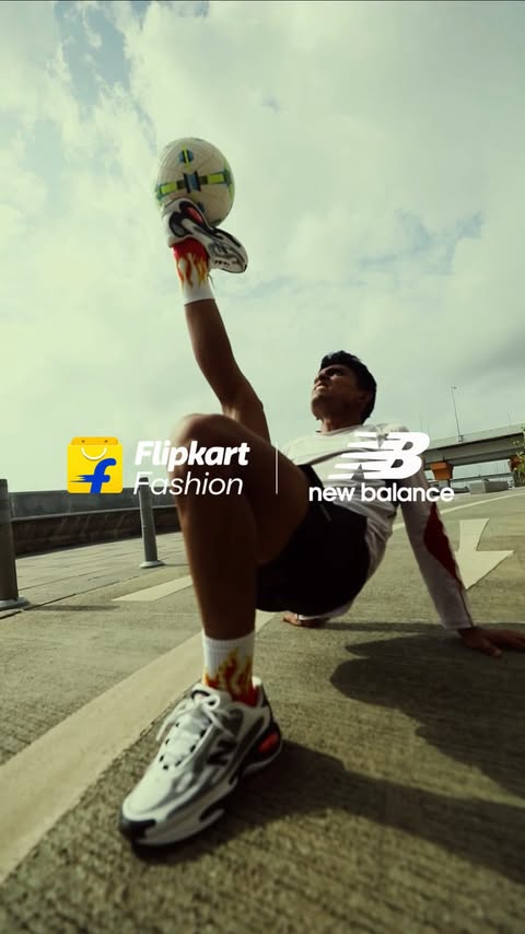 Instagram post by @skythefreestyler for Flipkart Fashion. Caption reads: [...] moving, no matter what. Only on Flipkart....