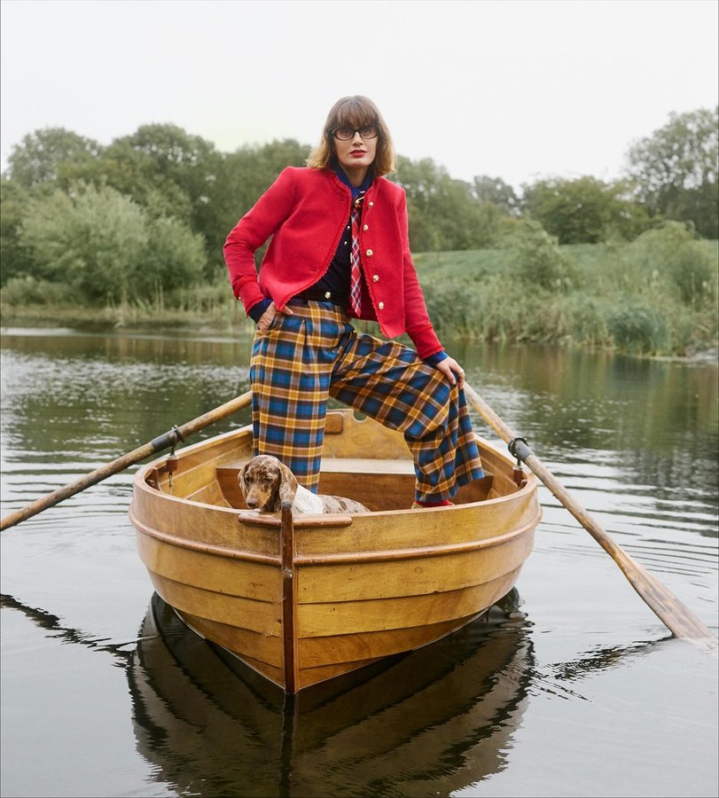 Instagram post by @sarah.corbettwinder for Monsoon. Caption reads: Thrilled to announce that ‘The Highland Fling’ my....