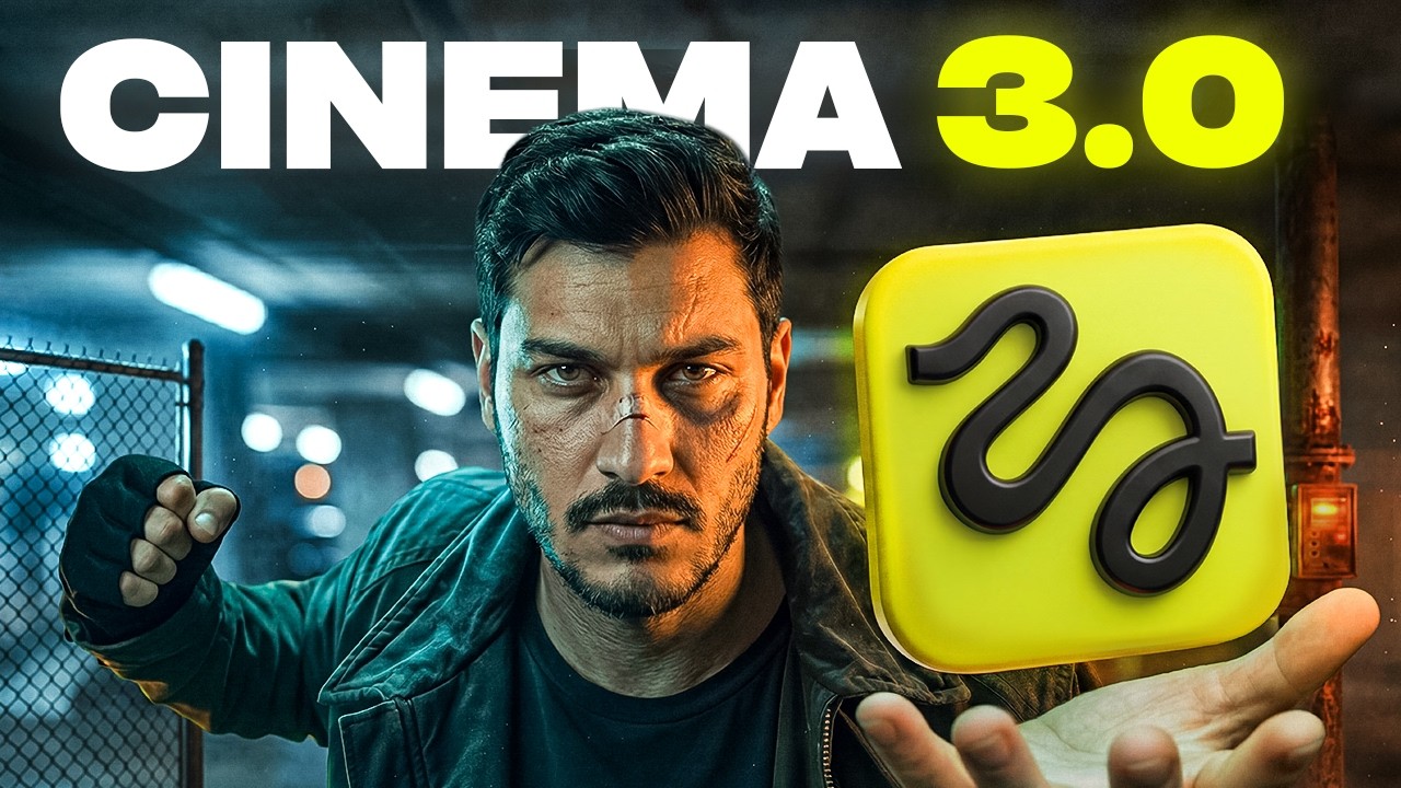 YouTube post by @officialninjatech for Onlyxxhub. Caption reads: Cinema Studio 3.0 | Character Consistency That....