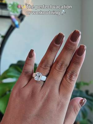 TikTok post by @_isamama_ for Rinfit. Caption reads: The silicone ring that is stunning 🤩💍 @Rinfit....