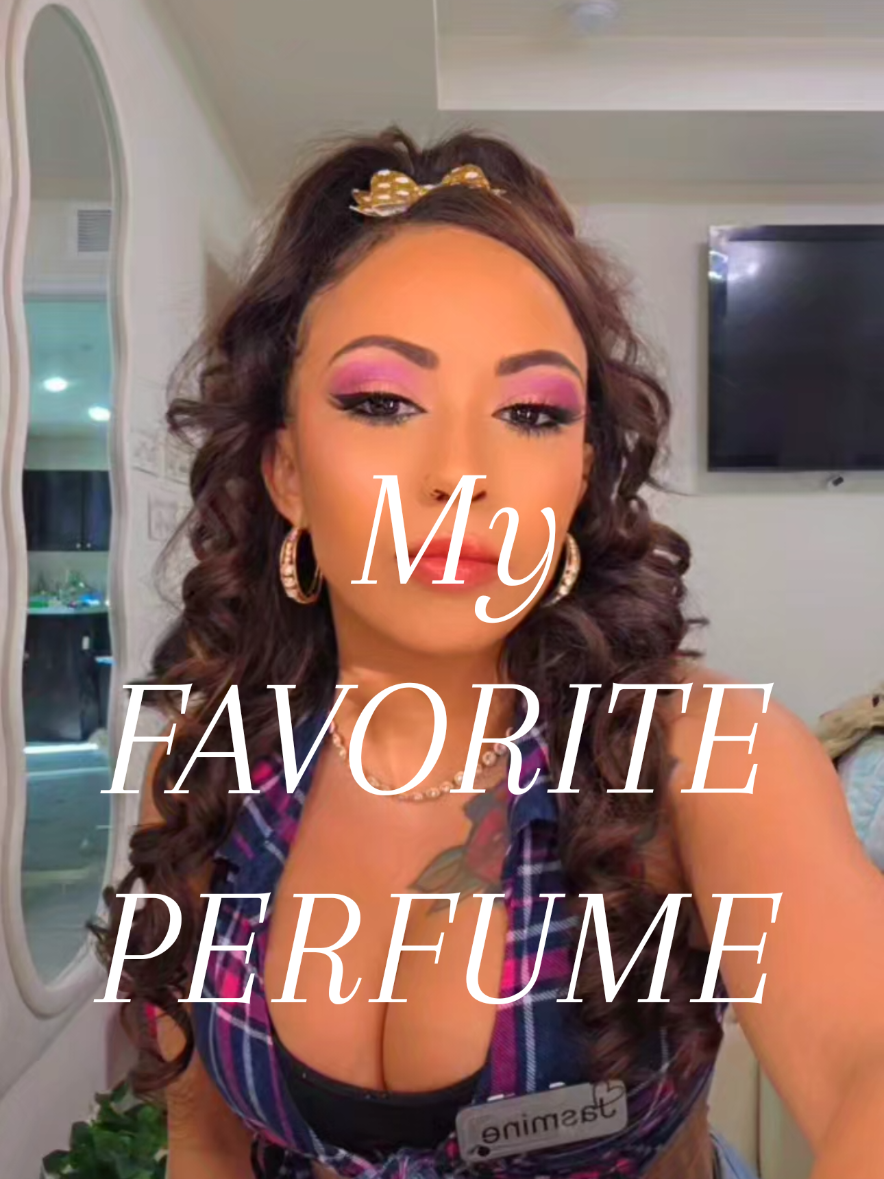TikTok post by @beautiifulbabii for DKNY. Caption reads: @DKNY Fragrances @DKNY If you wanna [...].