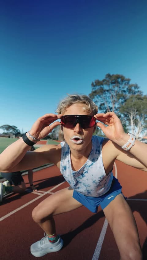 Instagram post by @lambrosarmy for Oakley. Caption reads: 5km sub 20 minute attempt!

Our previous 5km....