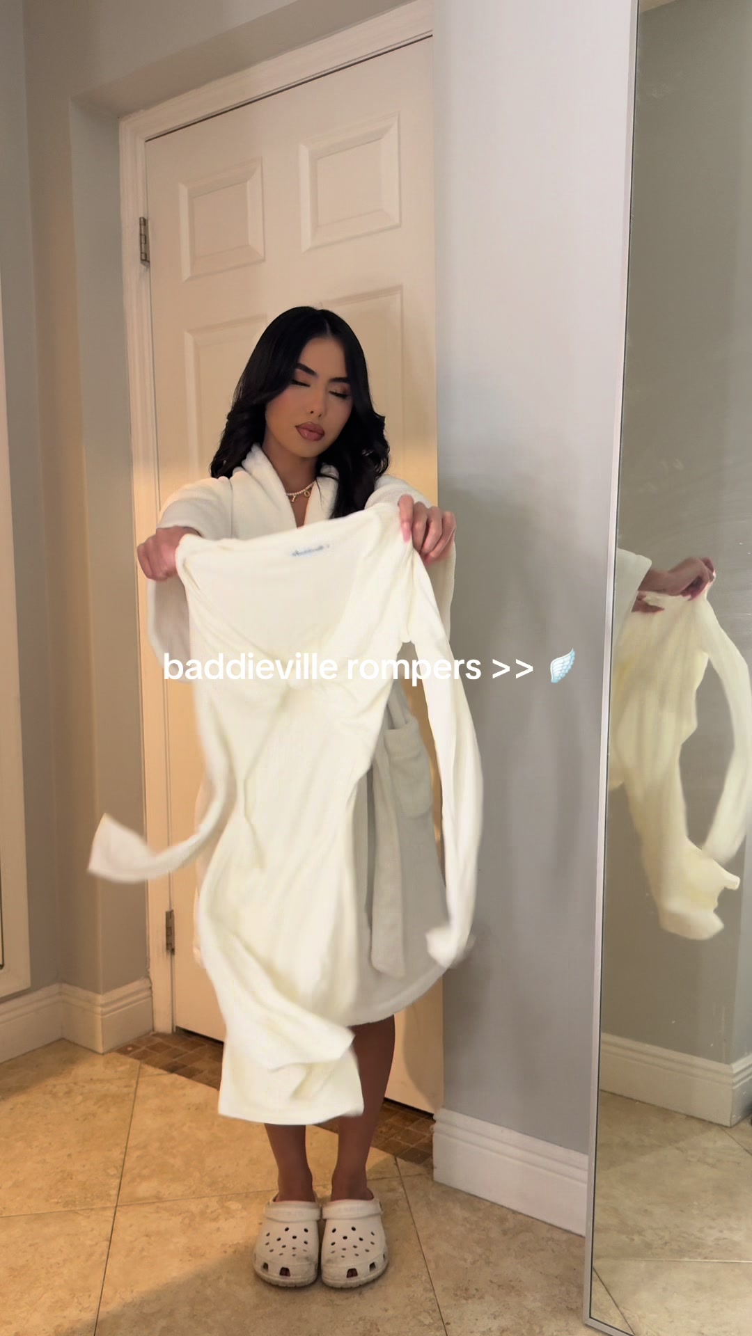 TikTok post by @.seanny for Baddieville. Caption reads: & double layered, not see through.. yeah @Baddie....