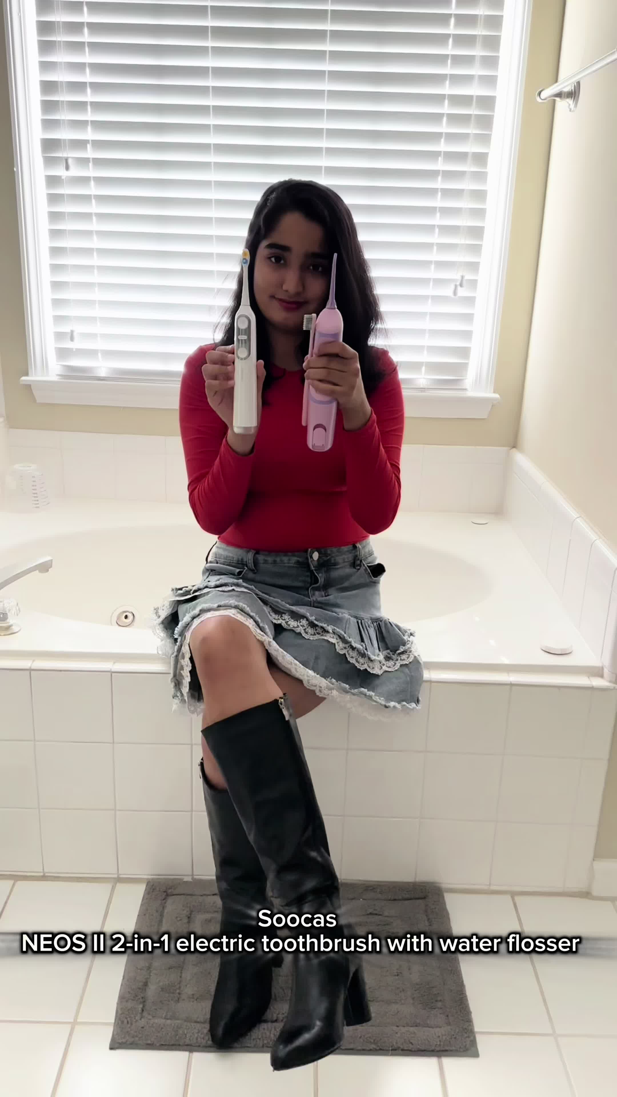 TikTok post by @kurdishfunhouse for Soocas Taiwan. Caption reads: @Soocas Official Just got the Soocas NEOS II and....