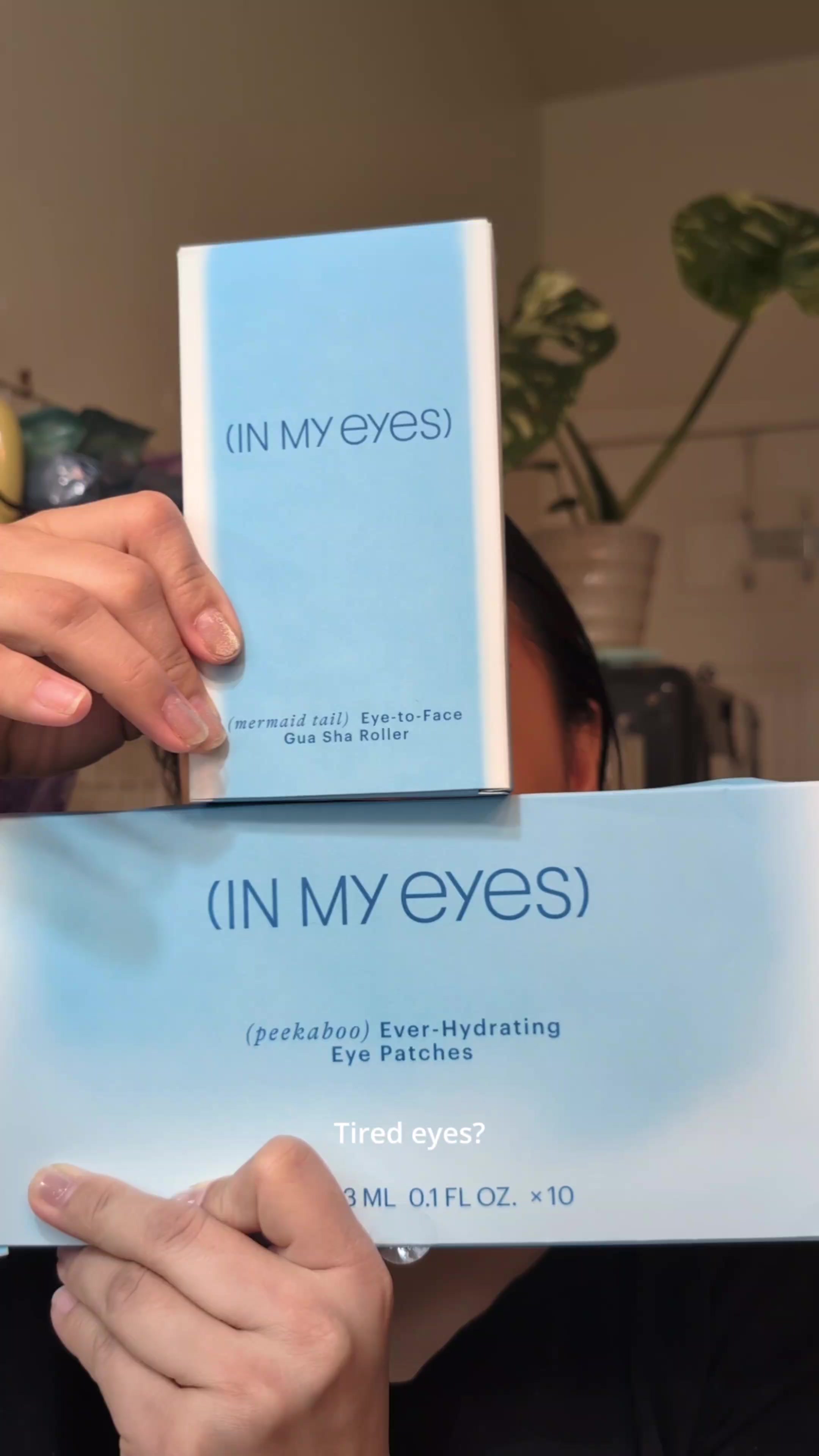 TikTok post by @visualsbyaverie for In My Eyes. Caption reads: [...] cooling gua sha = instant self-care ✨....