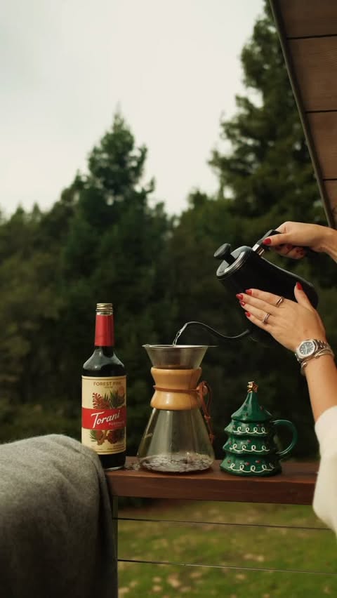 Instagram post by @danielaoutsider for Torani. Caption reads: [...] festive spirit in my slow mornings with....