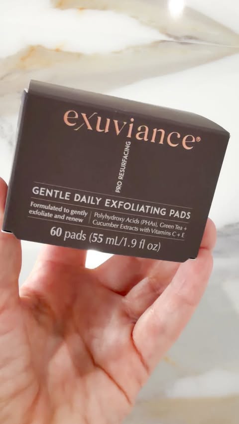 Instagram post by @thefrederickjourney for Exuviance. Caption reads: [...] my daily skincare ritual with @exuviance....