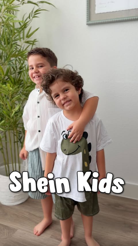 Instagram post by an influencer for SHEIN. Caption reads: 7 days, 7 colorful outfits with SHEIN Kids 🌈....