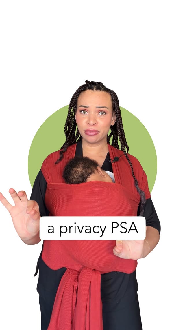 Instagram post by @blairimani for DeleteMe. Caption reads: [...] daughter and my family’s privacy!....