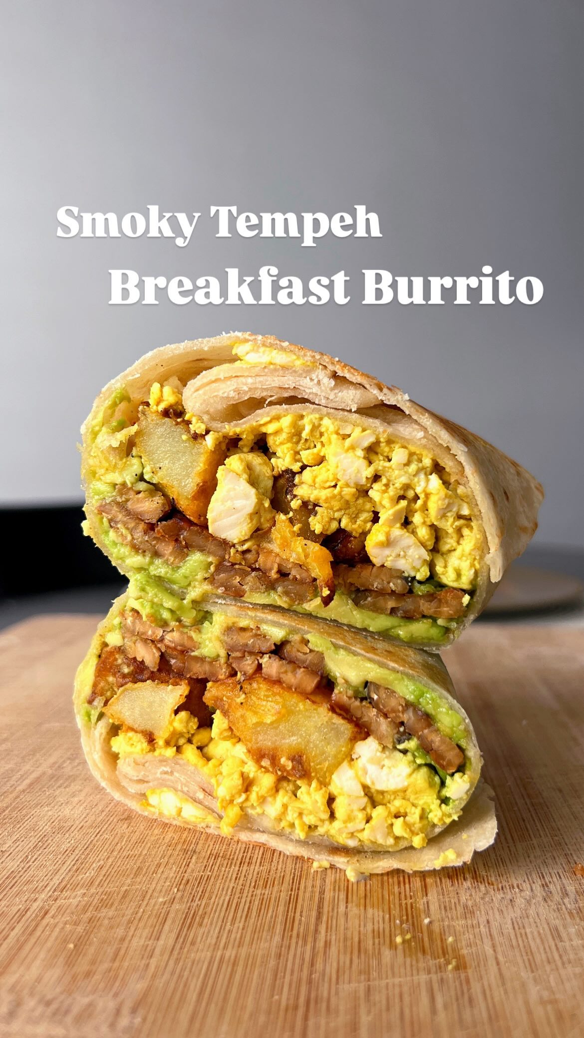 Instagram post by @ratedvfood for LightLife. Caption reads: If you love breakfast burritos as much as I do you....