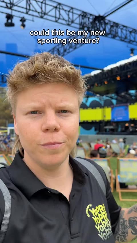 Instagram post by @jwaterhouse21 for YoPRO. Caption reads: [...] play pickleball and refuel at the @yoproau....