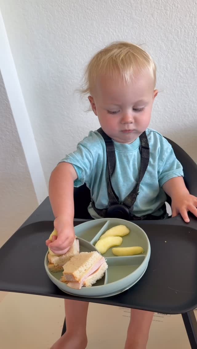 Instagram post by @maddieelambertt for Enfamil. Caption reads: Peace of mind in a cup!! Click the link in my bio....