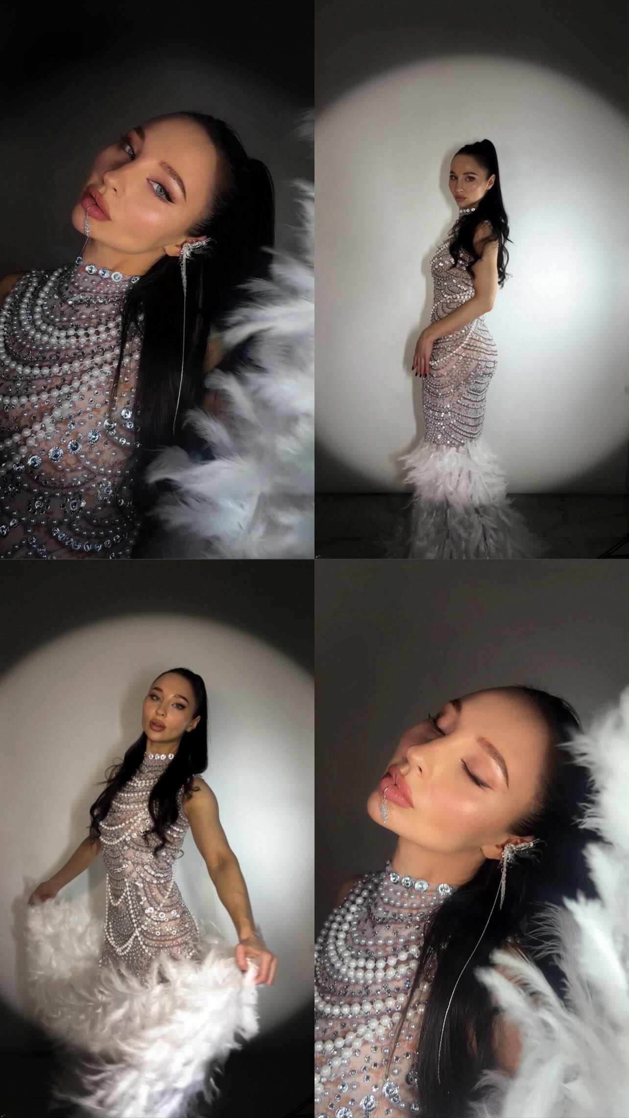 Instagram post by @le.paragon for Mew Mews. Caption reads: ✨💎Perfect dress @mewmewsofficial 
Use my code....