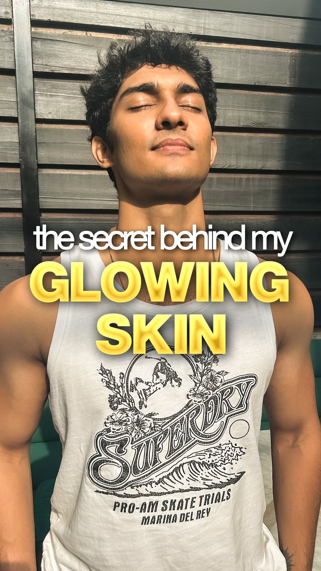 Instagram post by @theshreyassahay for HealthKart. Caption reads: I don’t have a 7 step skincare routine but people....