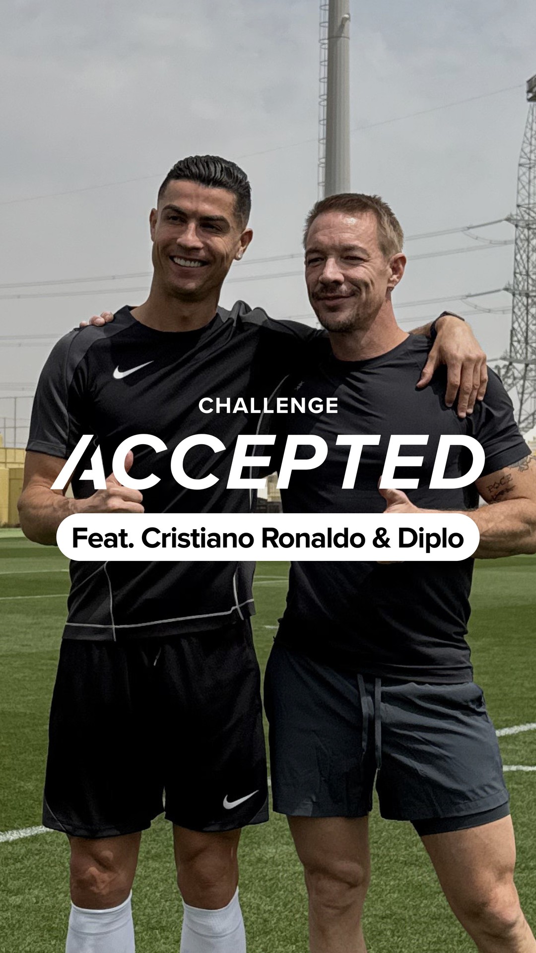 Instagram post by @diplo for WHOOP. Caption reads: What happens when @cristiano and @diplo face off....