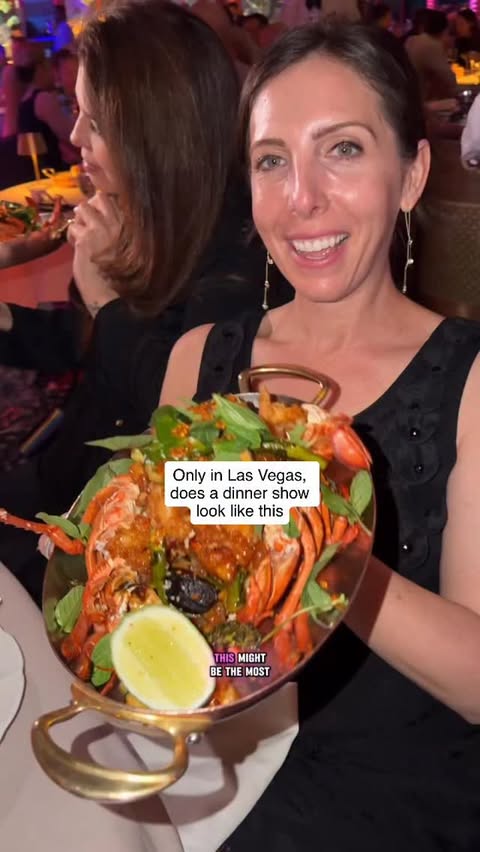 Instagram post by @thelasvegasfoodie for MGM Resorts. Caption reads: Was able to check out the brand new show happening....