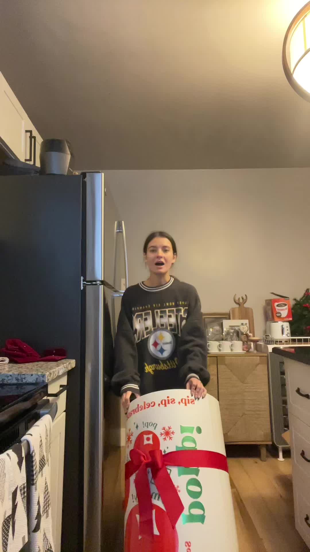 TikTok post by @brookehyland_1 for Poppi. Caption reads: Thank you @drinkpoppi 🎁.