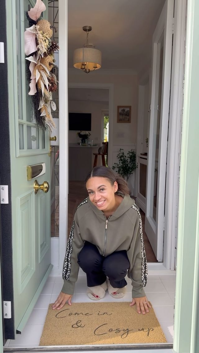 Instagram post by @the_cubbyhole for Artsy Mats. Caption reads: Ad. NEW SEASON NEW DOORMAT 🤎 @artsymatsuk 
.
.
A....