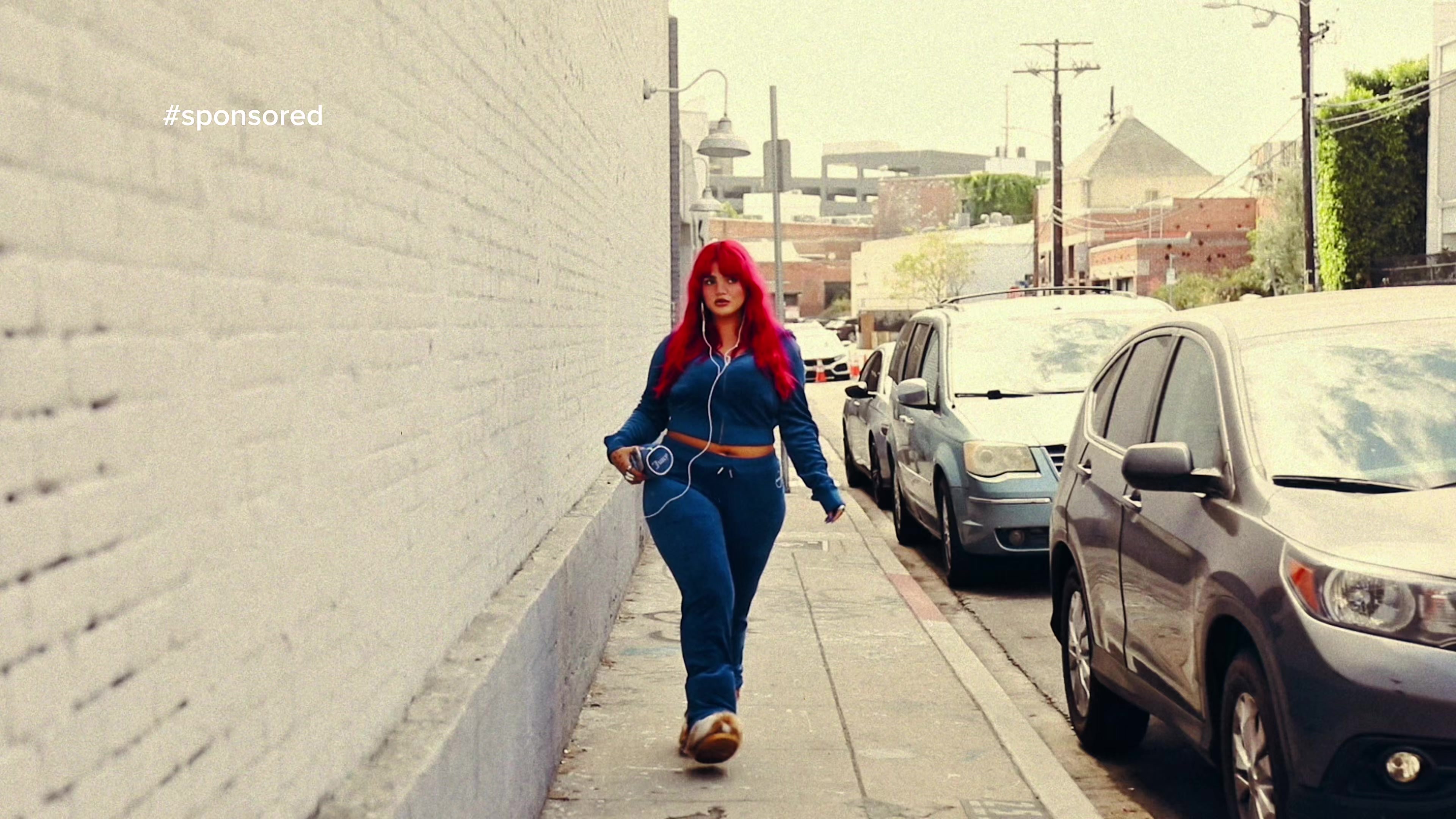 TikTok post by @jadeybird for Juicy Couture. Caption reads: #sponsored Thanks, I use @NIVEA USA Essentially....