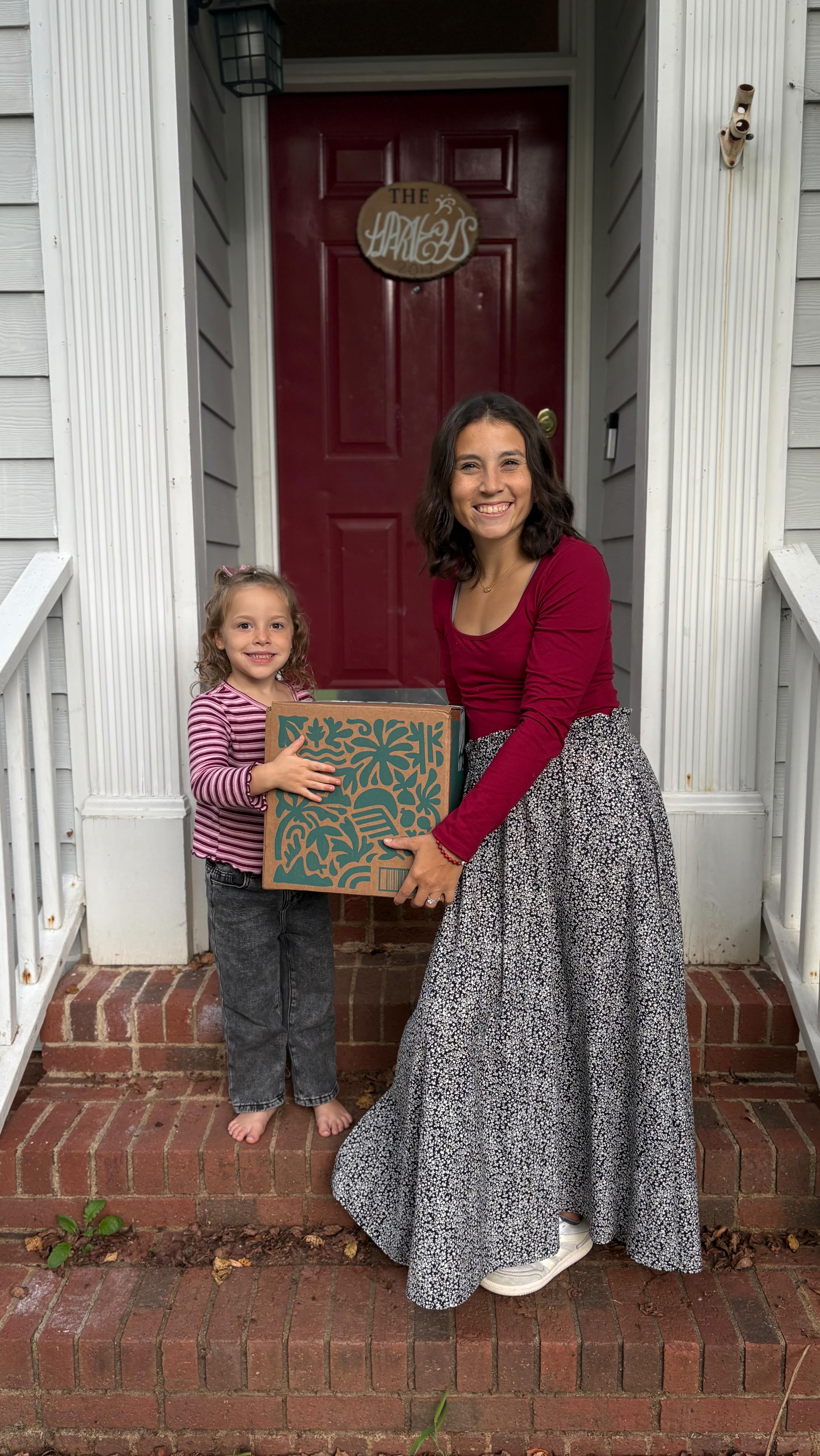 Instagram post by @justharveyfamily for KIND Snacks. Caption reads: 3 weeks into school and we needed a @thrivemarket....