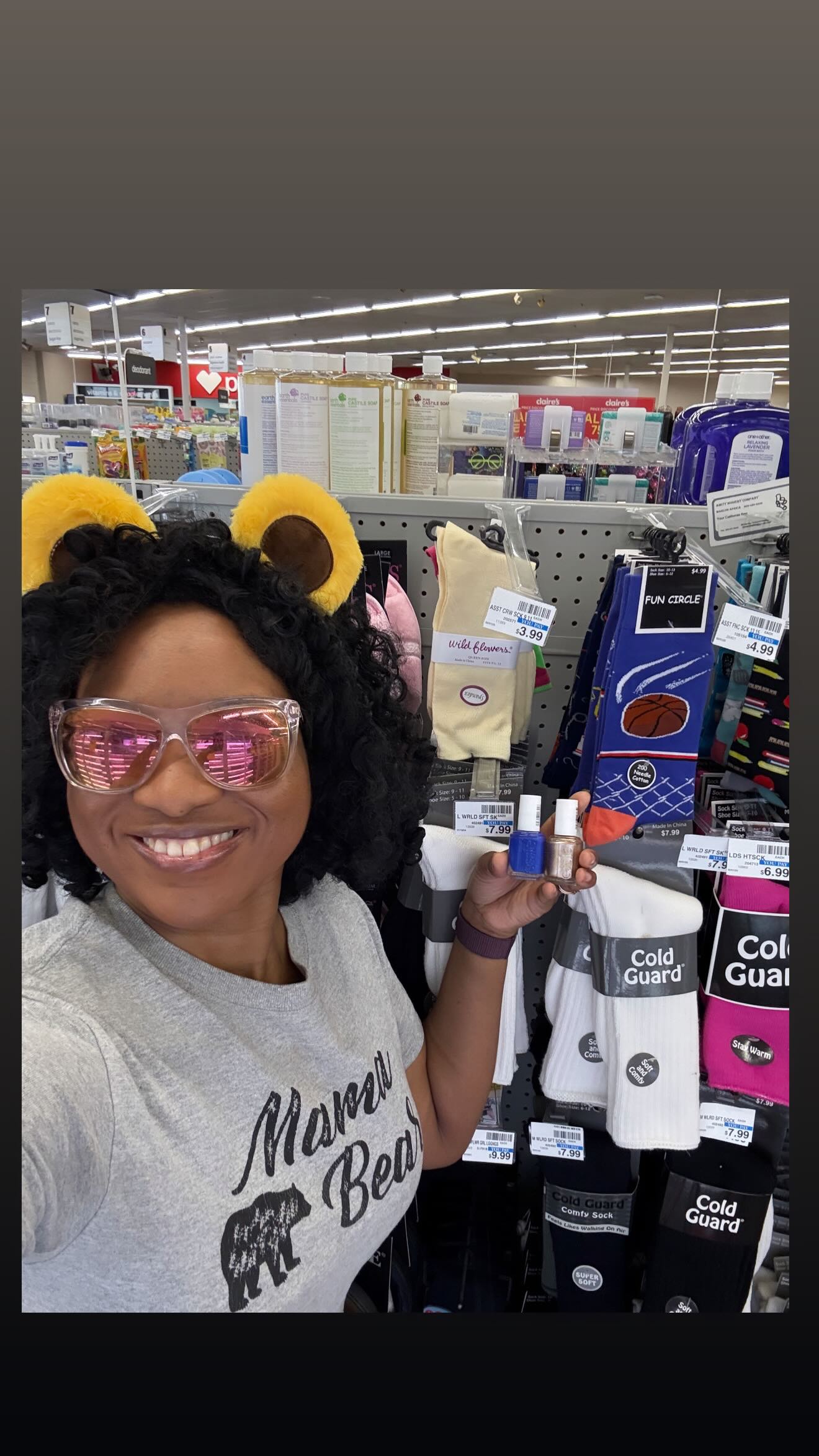Instagram post by @girlbossmommie_x3 for Yasso. Caption reads: It’s March Madness Let’s Go Bears 💙💛

#ad....